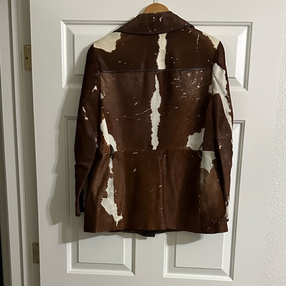 Rare 1970’s Vintage Danaya Cowhide Hair & Leather Jacket in a size 8 - Picture 2 of 13